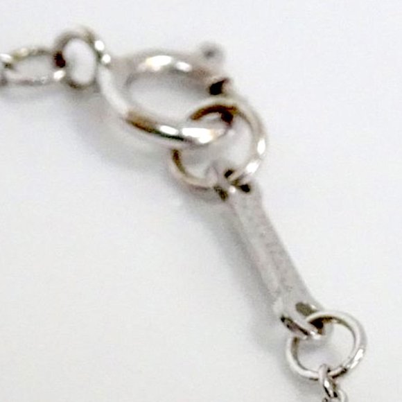 TIFFANY CO 💗💗 750 18k White Gold WG Picasso Diamond Elegant Necklace T&CO - Picture 5 of 7